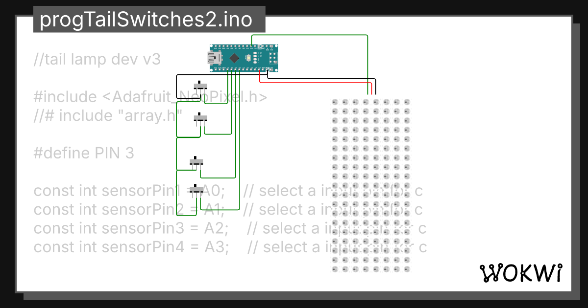 Taillampuno ino wokwi esp32 stm32 arduino simulator