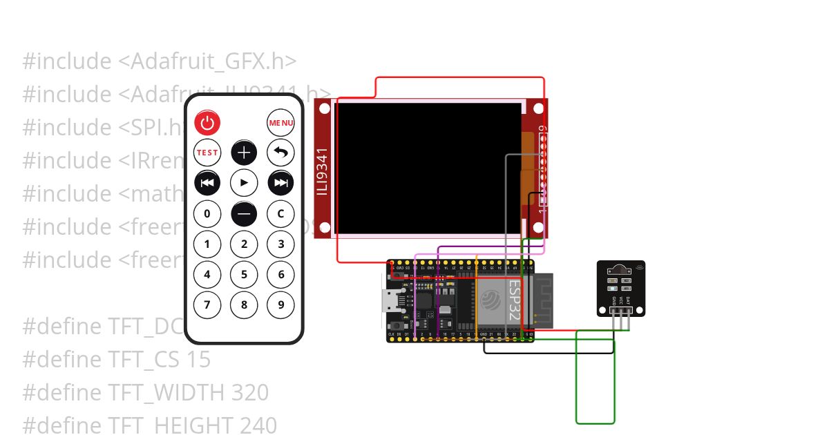 Courbes+ ir remote +freertos +vitesse1 simulation