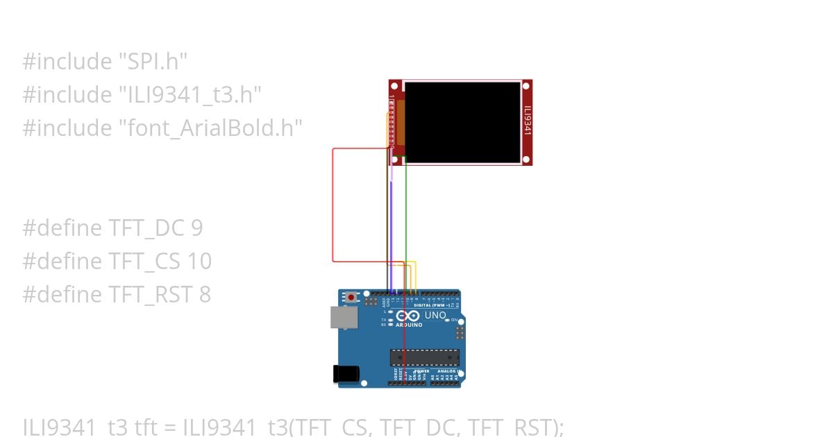TFT Scroll simulation