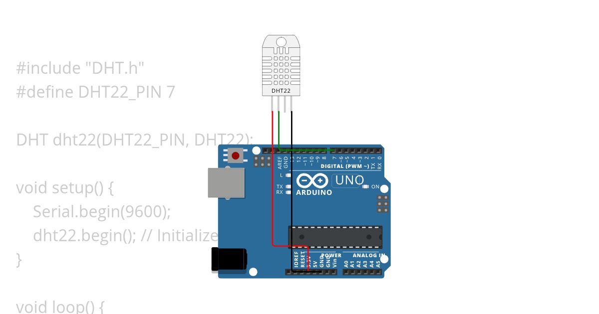 DHT22 sensor simulation