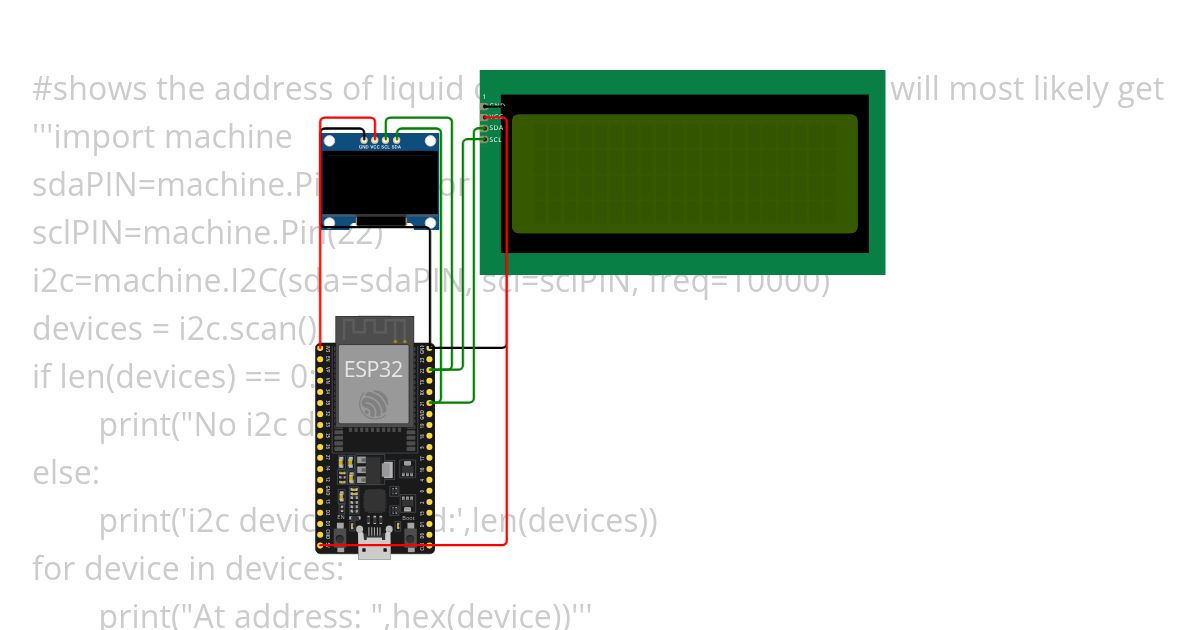 OLED  AND 20X4  simulation