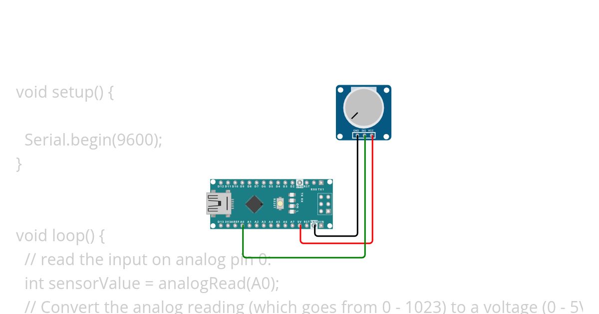 Read Analog Voltage simulation