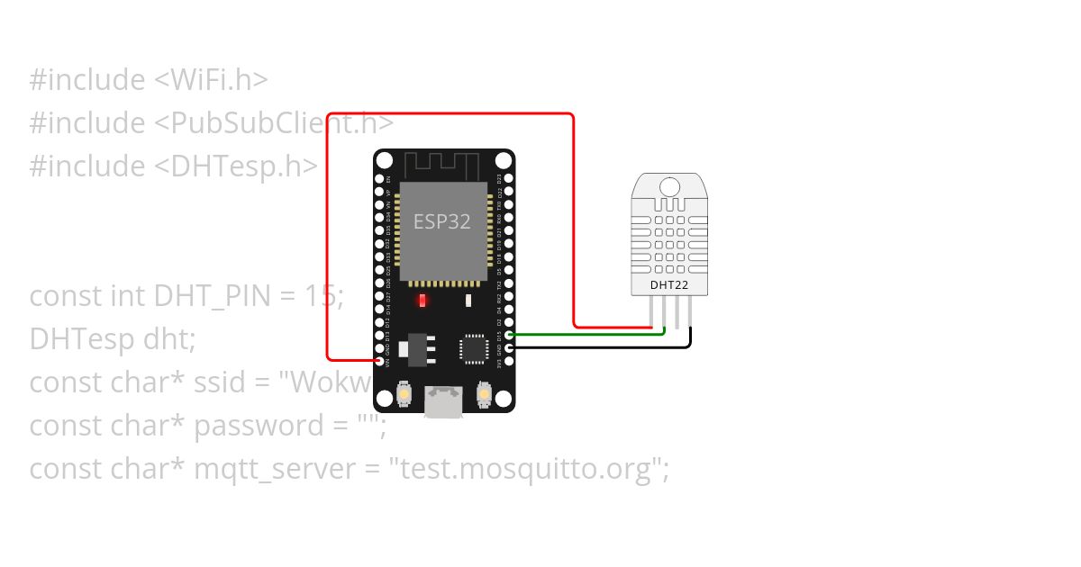 esp32-dht22-node red simulation