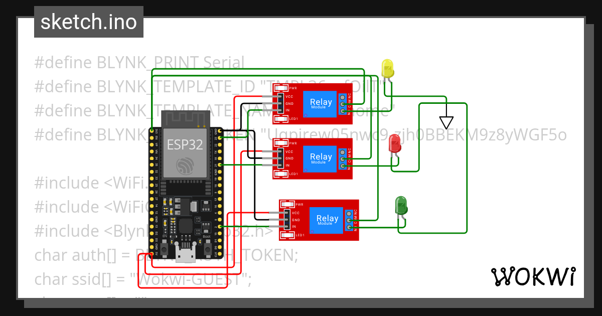 Smart_home - Wokwi ESP32, STM32, Arduino Simulator