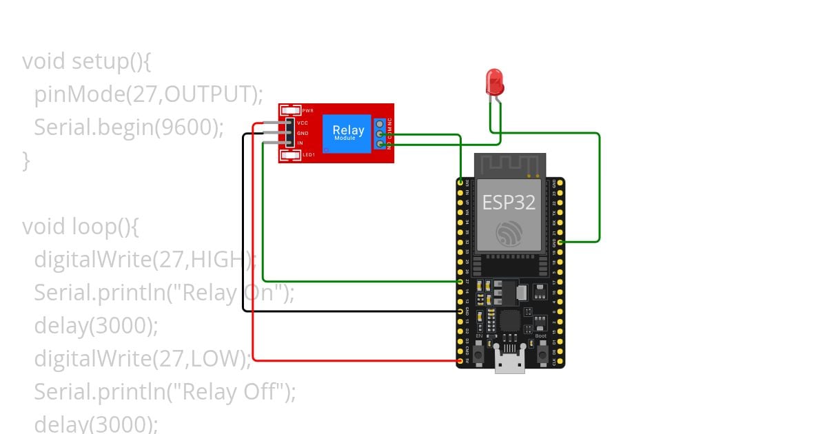 using relay in  simulation