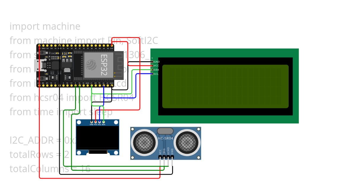 OLED and LCD and Ultrasonic simulation