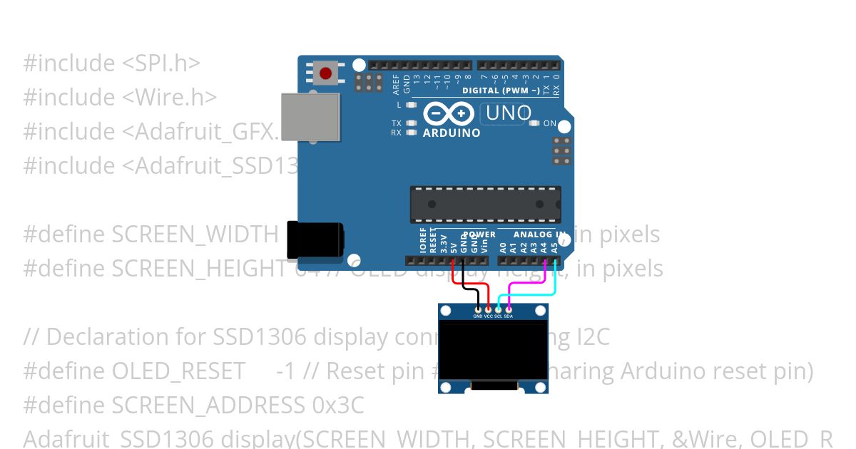 Arduino with OLED Eyes animation  simulation