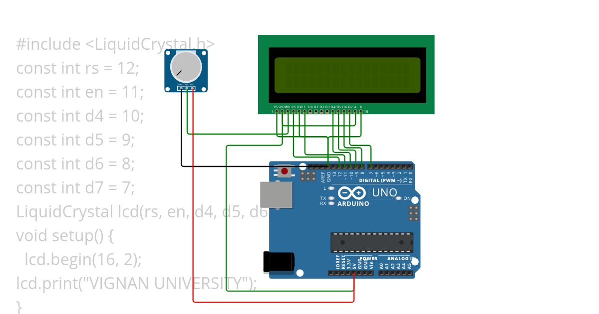 LAB LCD DISP POTENTIOMETER  Copy change of cursor 2 simulation