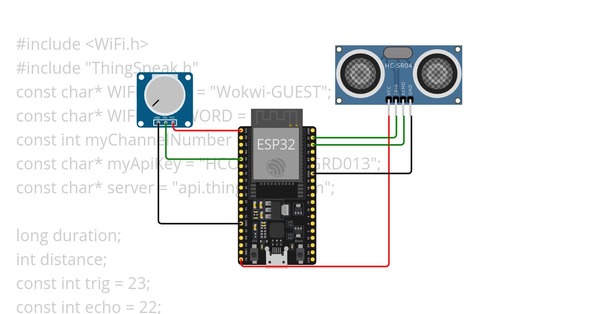 ThingSpeak more sensors simulation