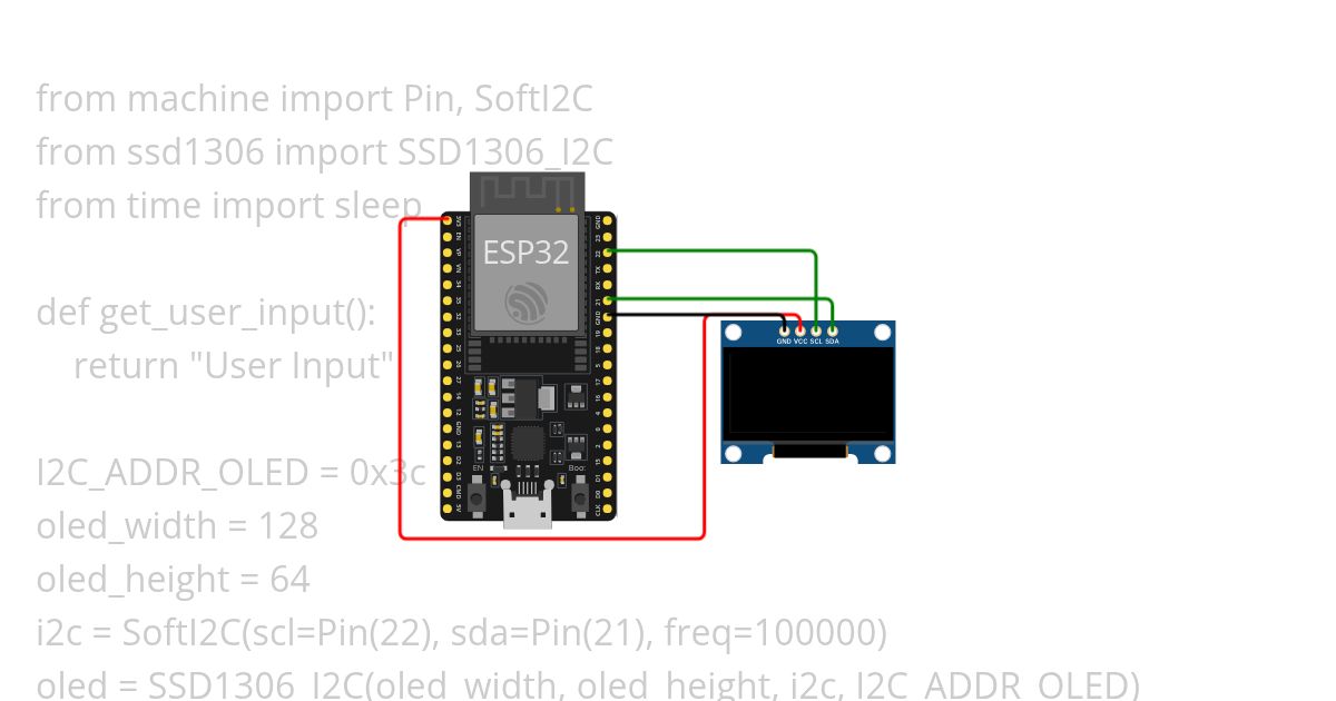 HCSR04 with oled i2c led and shell display Copy simulation