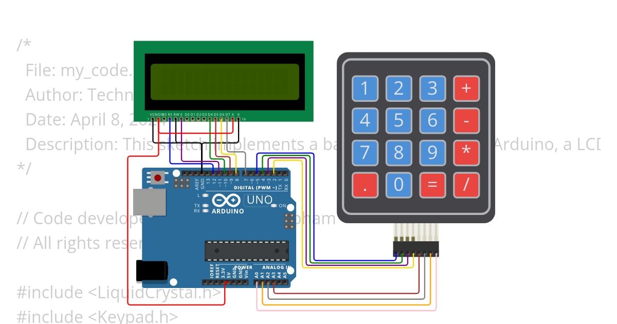 calculator.ino simulation