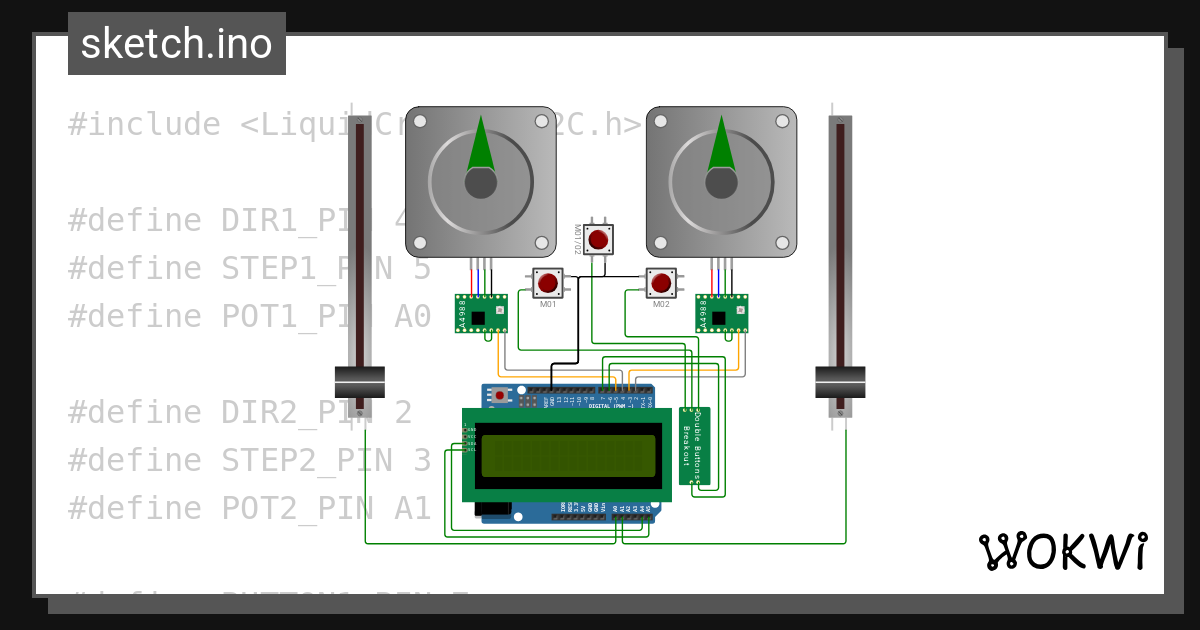 Stepper Motors - Wokwi ESP32, STM32, Arduino Simulator