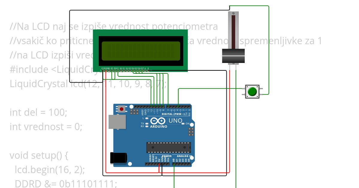 Potenciometer ZV simulation