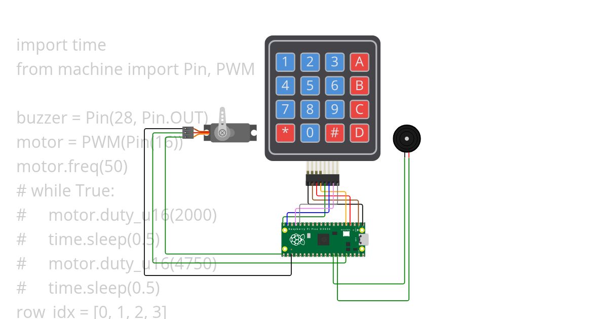 Doorlock keypad simulation