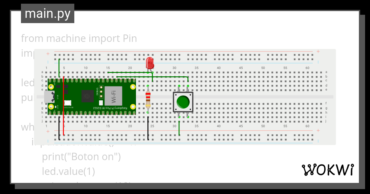 Ejercicio 2 Semana 2 Wokwi ESP32 STM32 Arduino Simulator