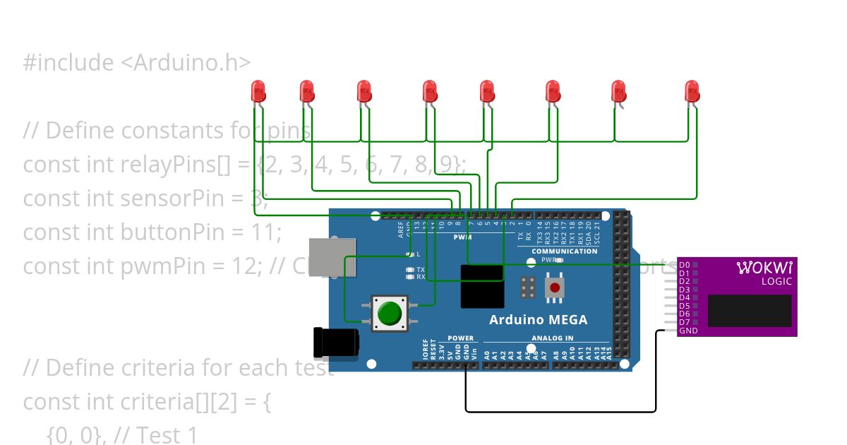 led Tester simulation