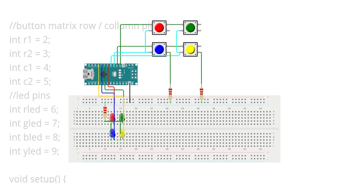 button matrix test simulation