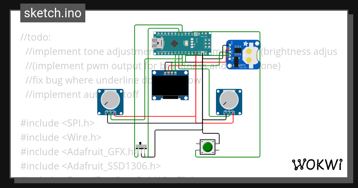 nano mockup - Wokwi ESP32, STM32, Arduino Simulator