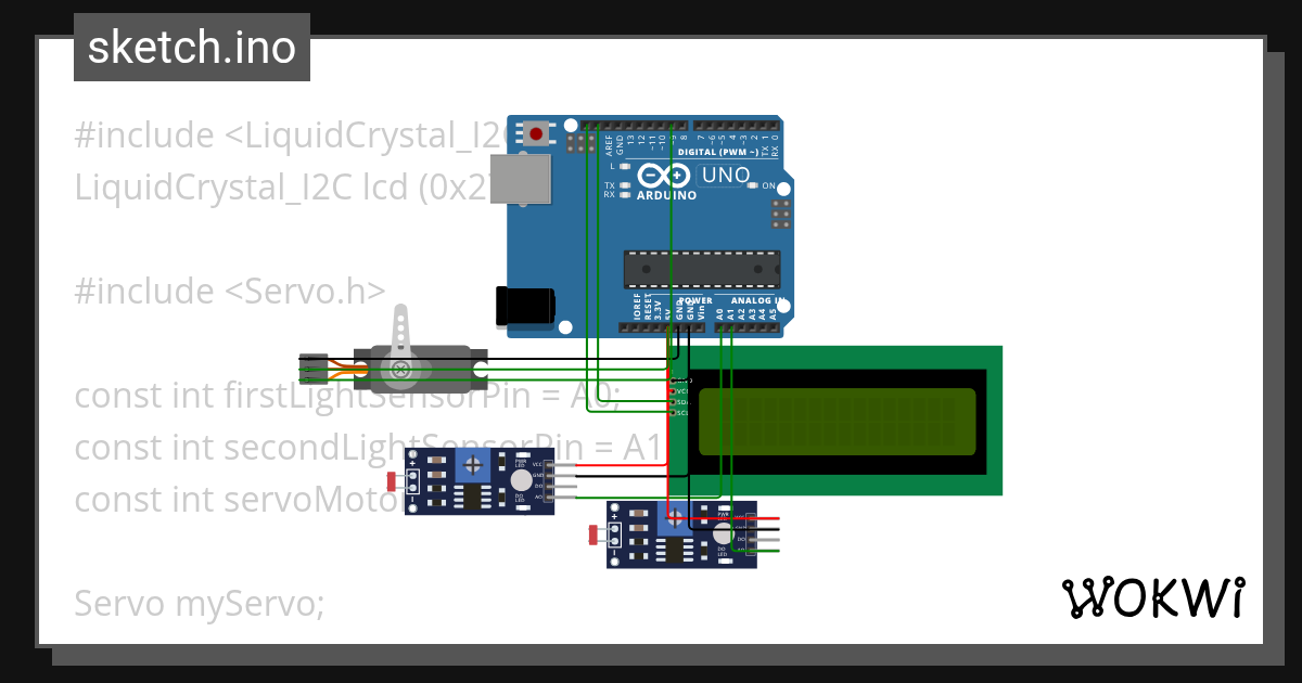 ldr,lcd - Wokwi ESP32, STM32, Arduino Simulator