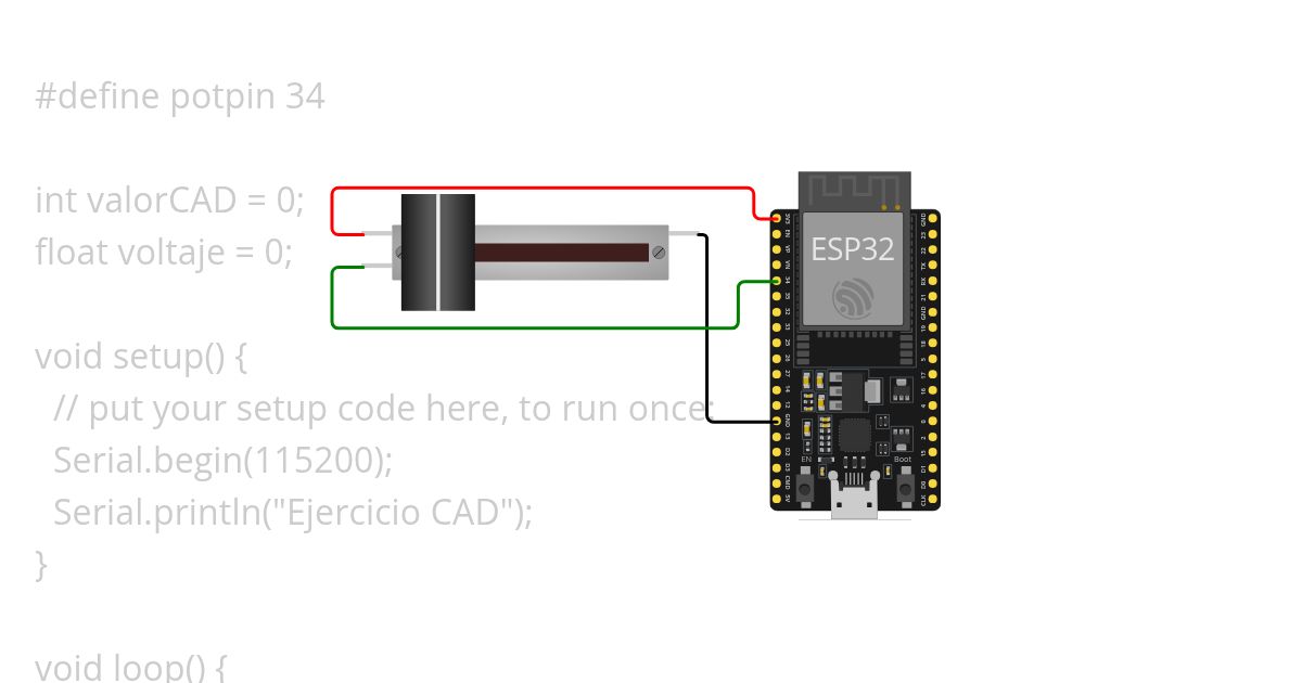 sensor analogico simulation