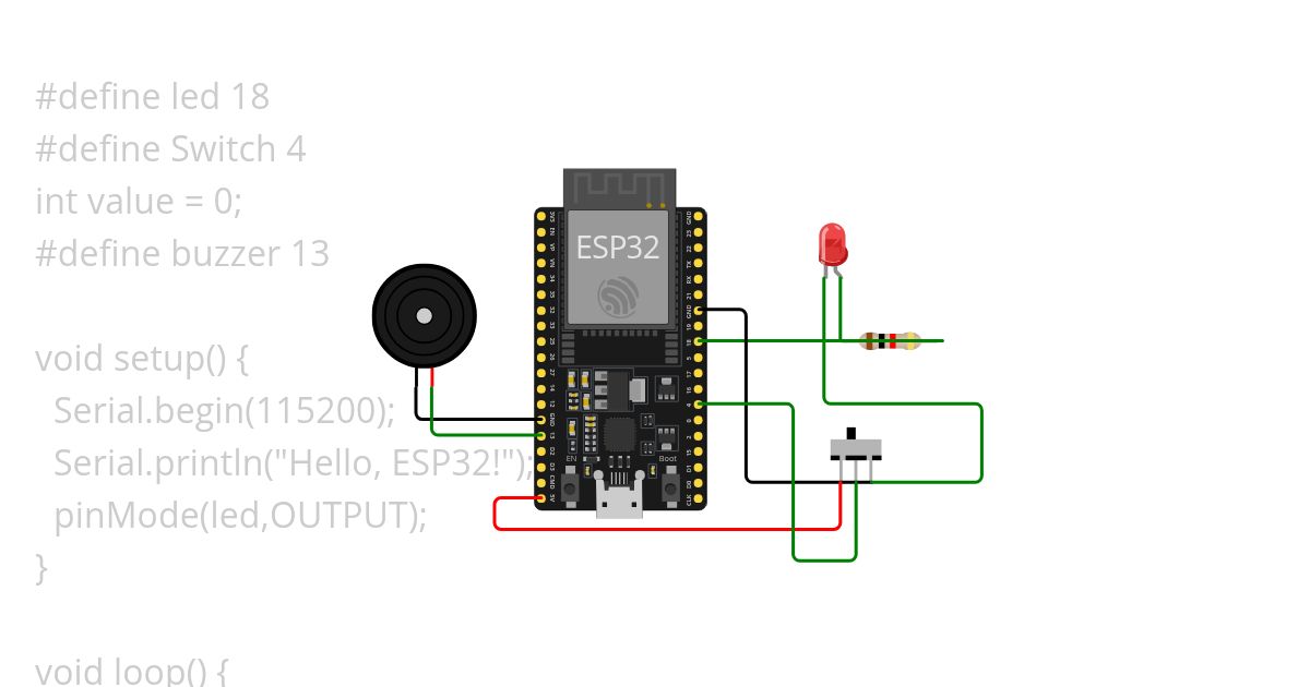slide switch with buzzer Copy simulation