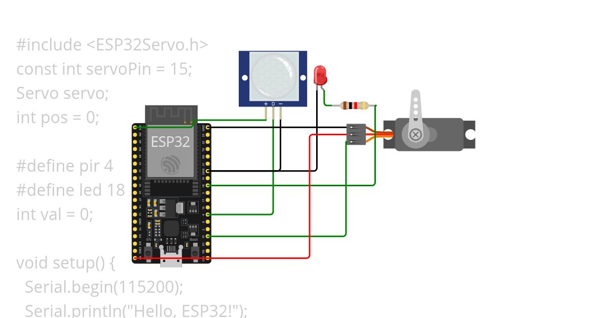 pir test  simulation
