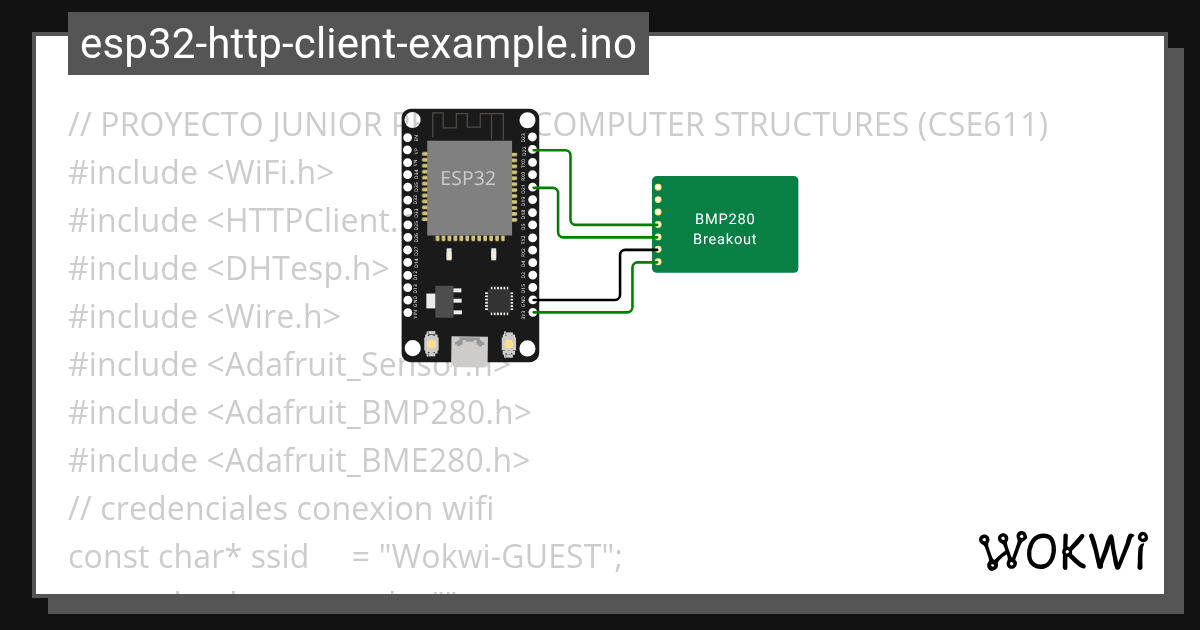 COMPUTER STRUCTURES (CSE611) - Wokwi ESP32, STM32, Arduino Simulator image.