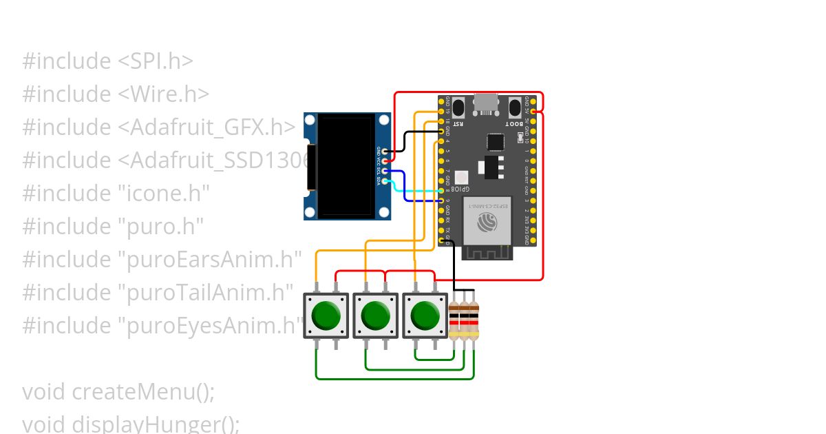 Tamagotchi esp32 simulation