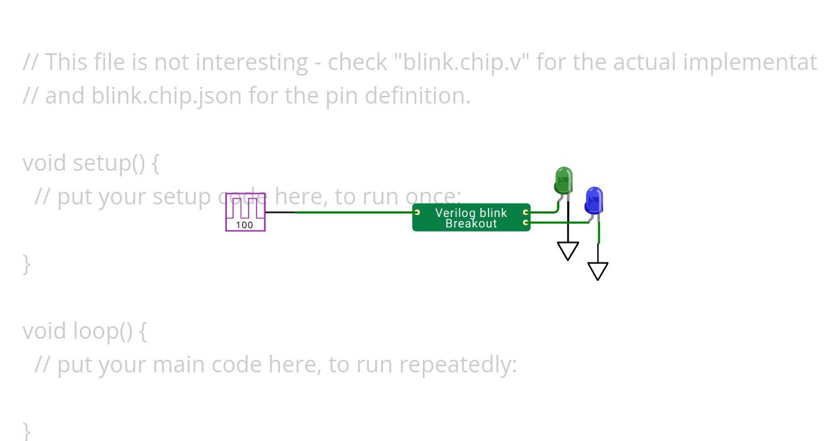 div1k-verilog-blink.ino simulation