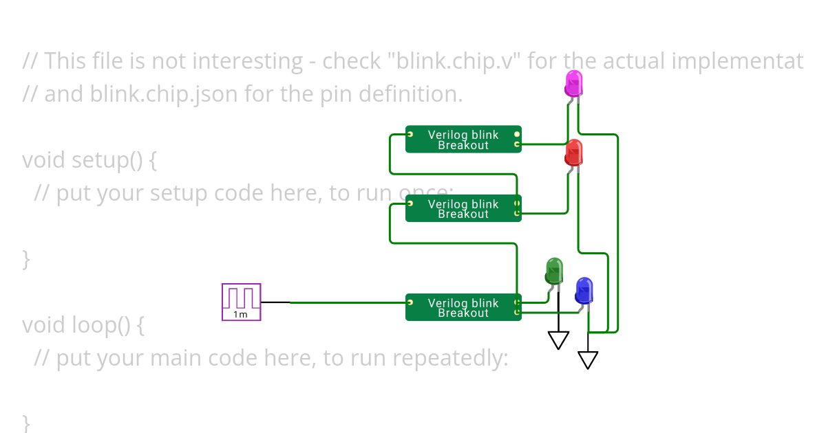 cascading-freq-div-verilog-blink.ino simulation