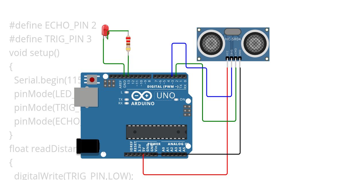 ultrasonic sensor simulation