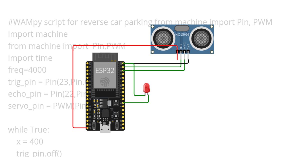 rev car parking micropython simulation