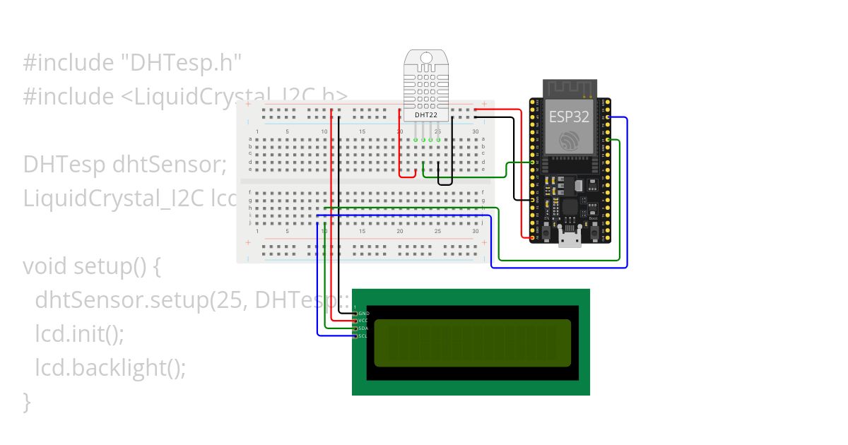 DHT22 ESP32 simulation