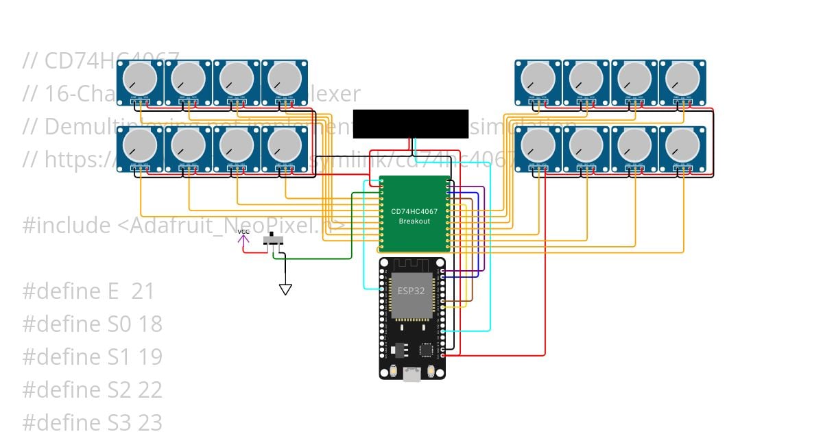 CD74HC4067.ino Copy simulation