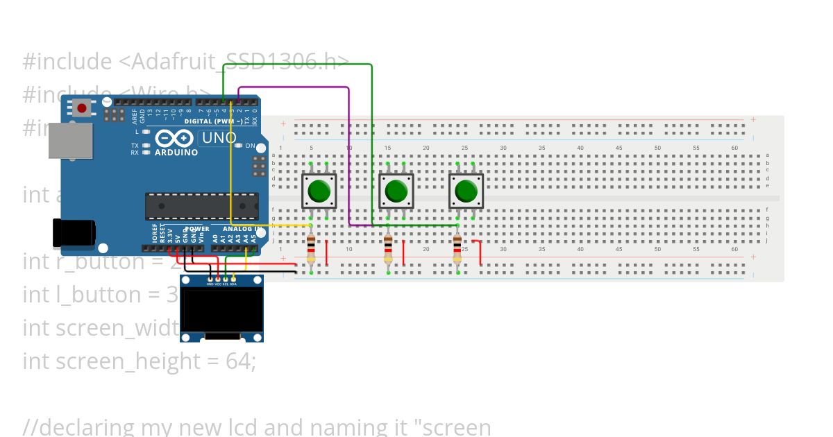 OLED Screen Starting Code simulation