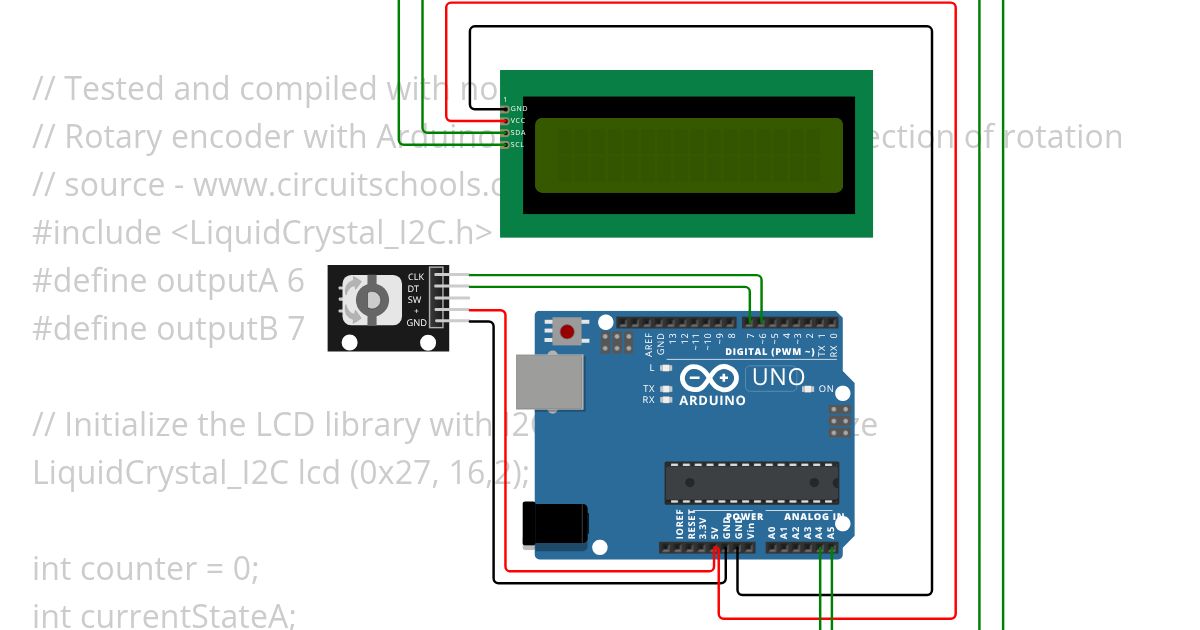 Encoder_LCD simulation