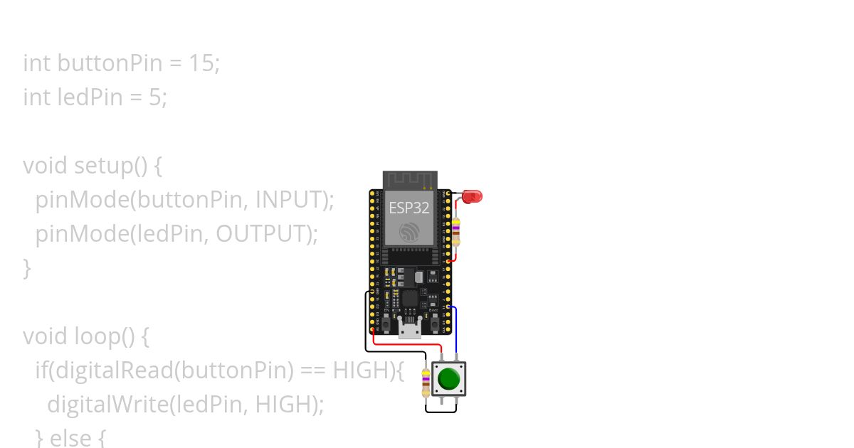 2107411025 Muhammad Haikal Al Rasyid - Praktik Menyalakan LED Dengan Push Button simulation