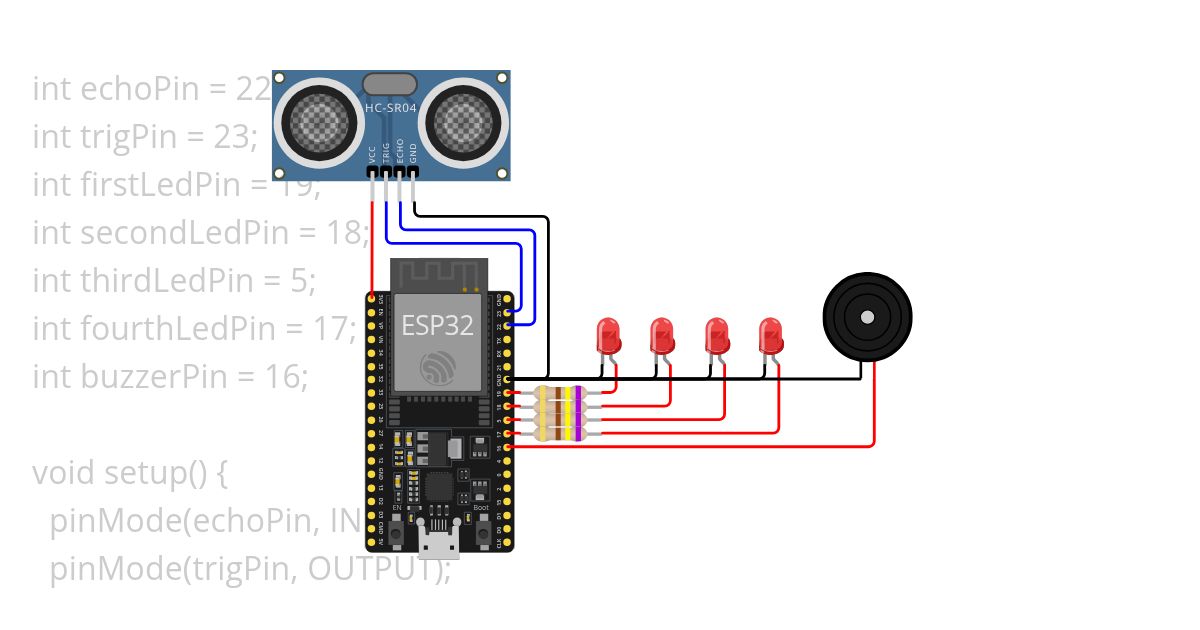 2107411025 Muhammad Haikal Al Rasyid - Challenges Pengukuran Jarak Dengan Indikator LED simulation