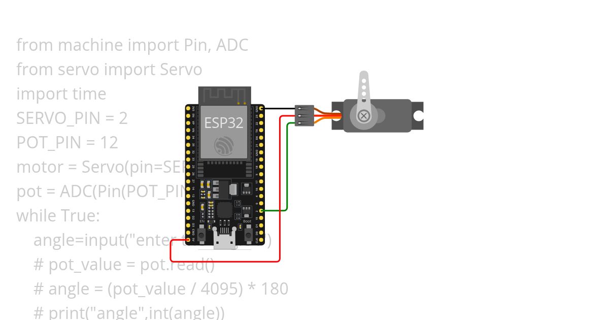 Servo motor with user input simulation