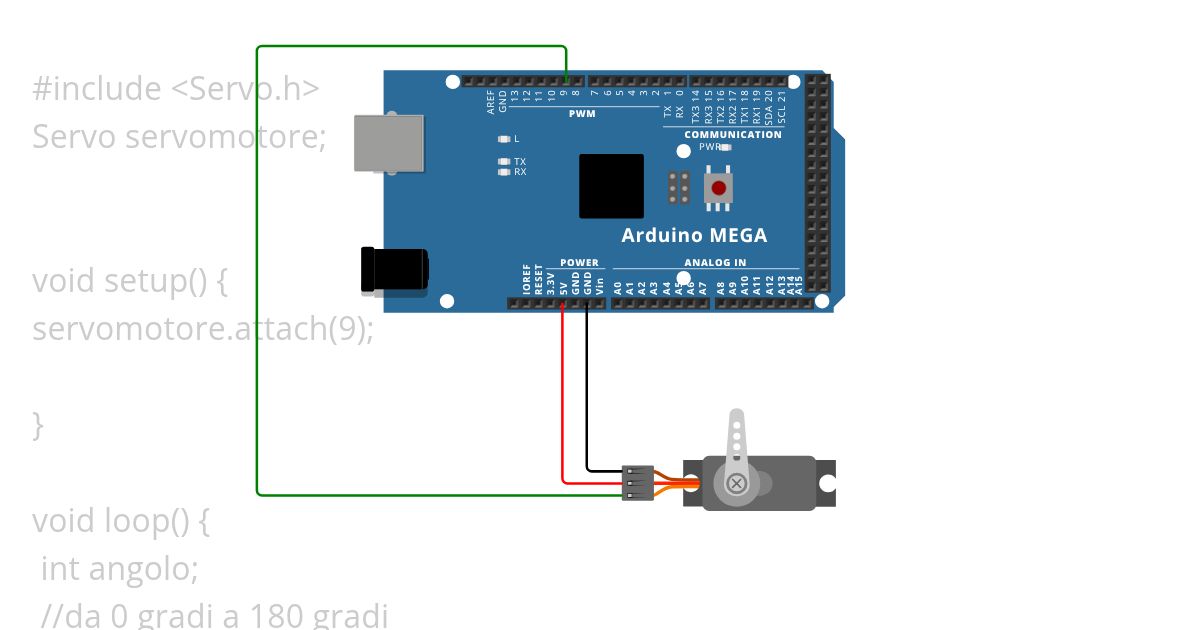 Servomotore simulation