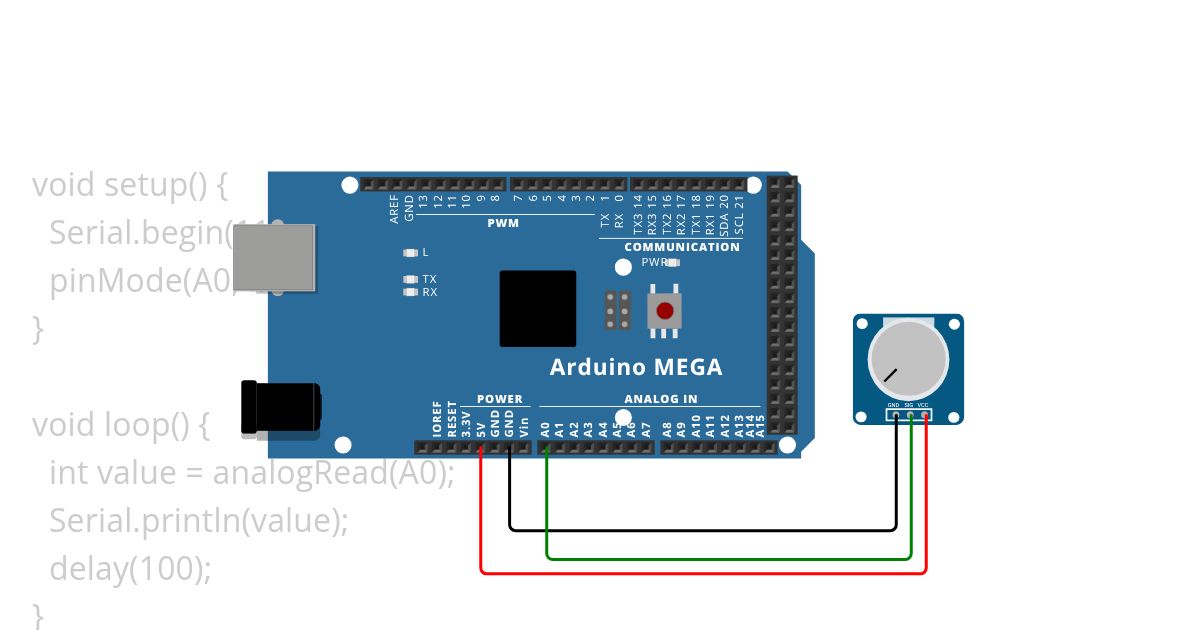 Potenziometro simulation