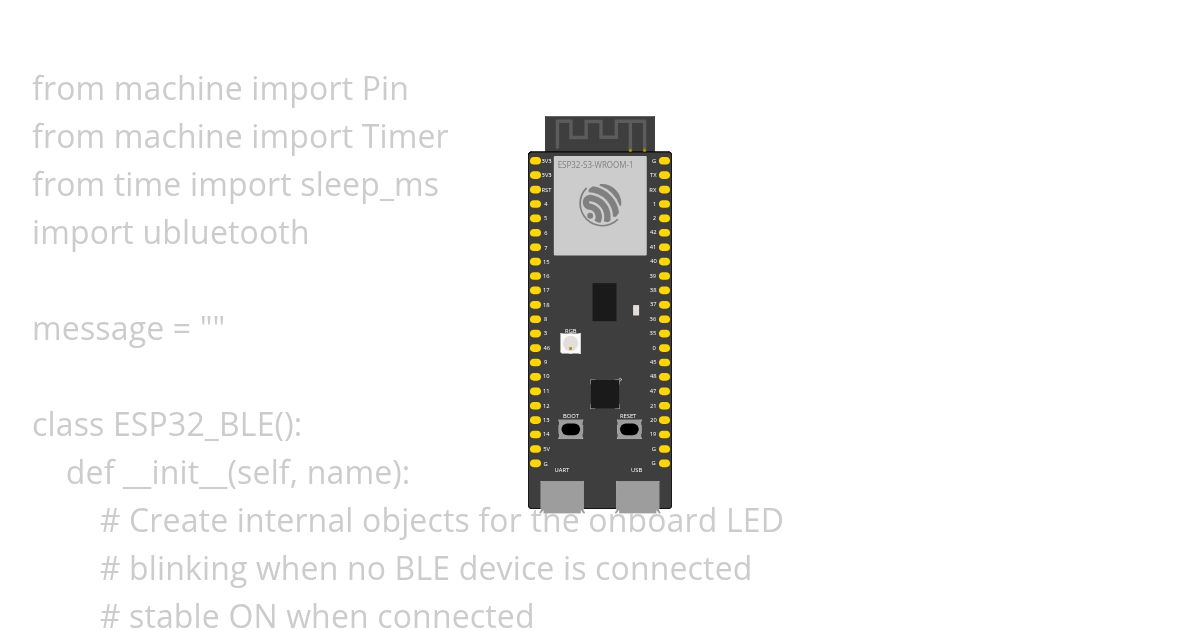 uPython _BLUETOOTH_BLE simulation