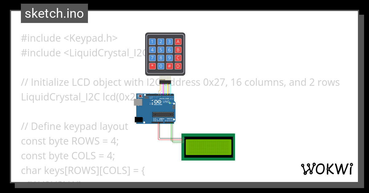 keypad - Wokwi ESP32, STM32, Arduino Simulator