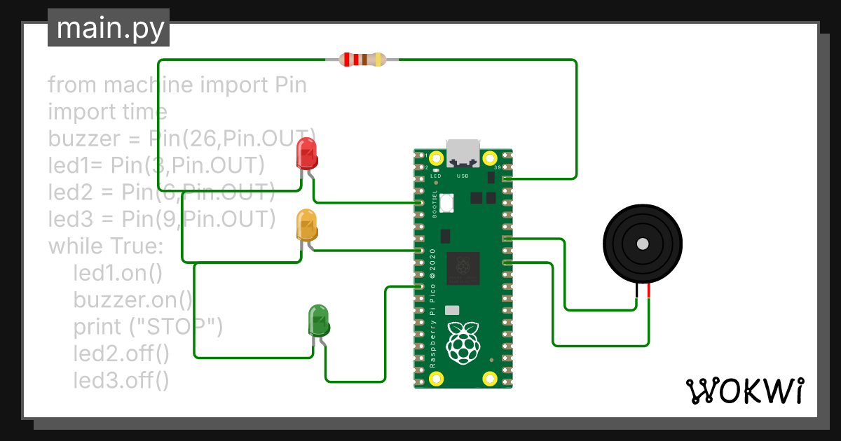 traffic-light-control-wokwi-esp32-stm32-arduino-simulator