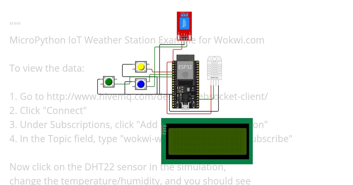 MicroPython MQTT Weather Logger (ESP32) Copy simulation