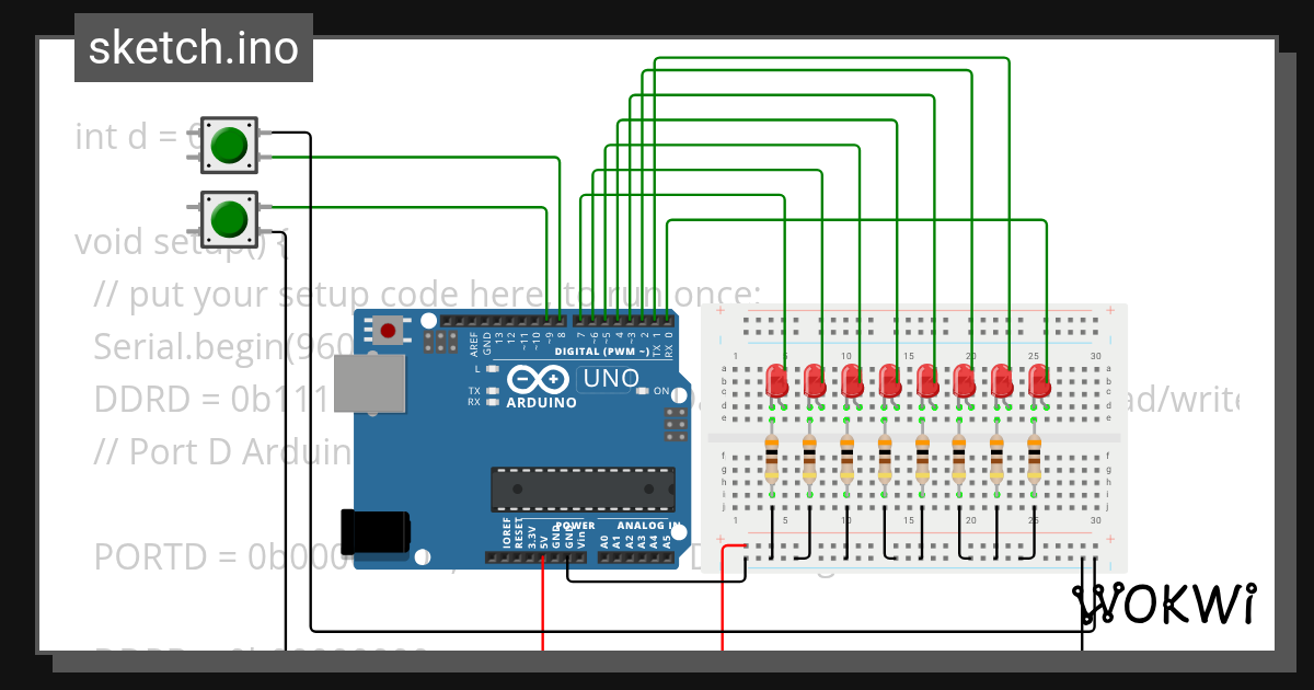 Port_Register - Wokwi ESP32, STM32, Arduino Simulator