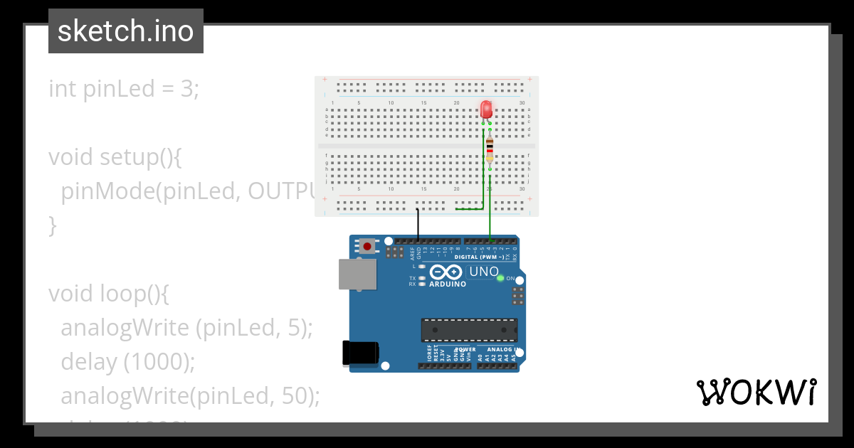 Porta PWM - Wokwi ESP32, STM32, Arduino Simulator