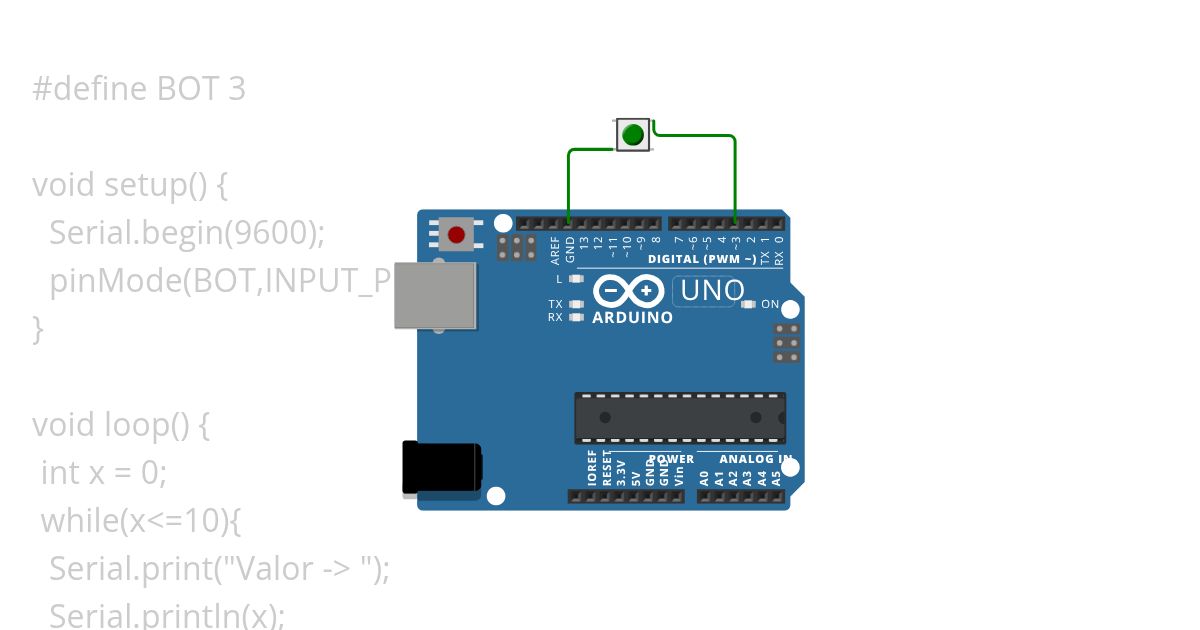 Contador usando while simulation