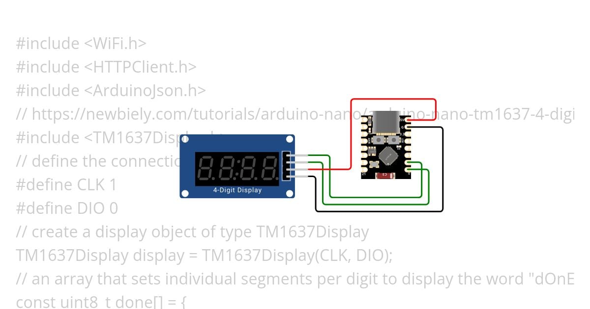 ESP32-C3 SuperMini simulation