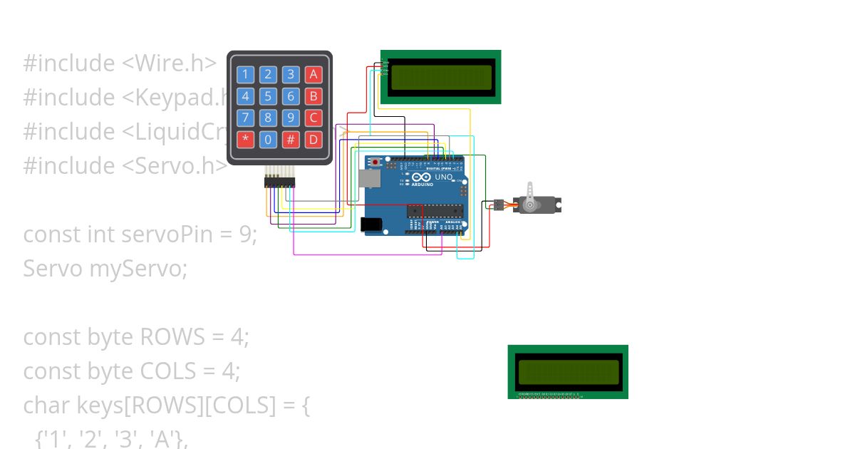 PASSWORD LOCK SYSTEM simulation
